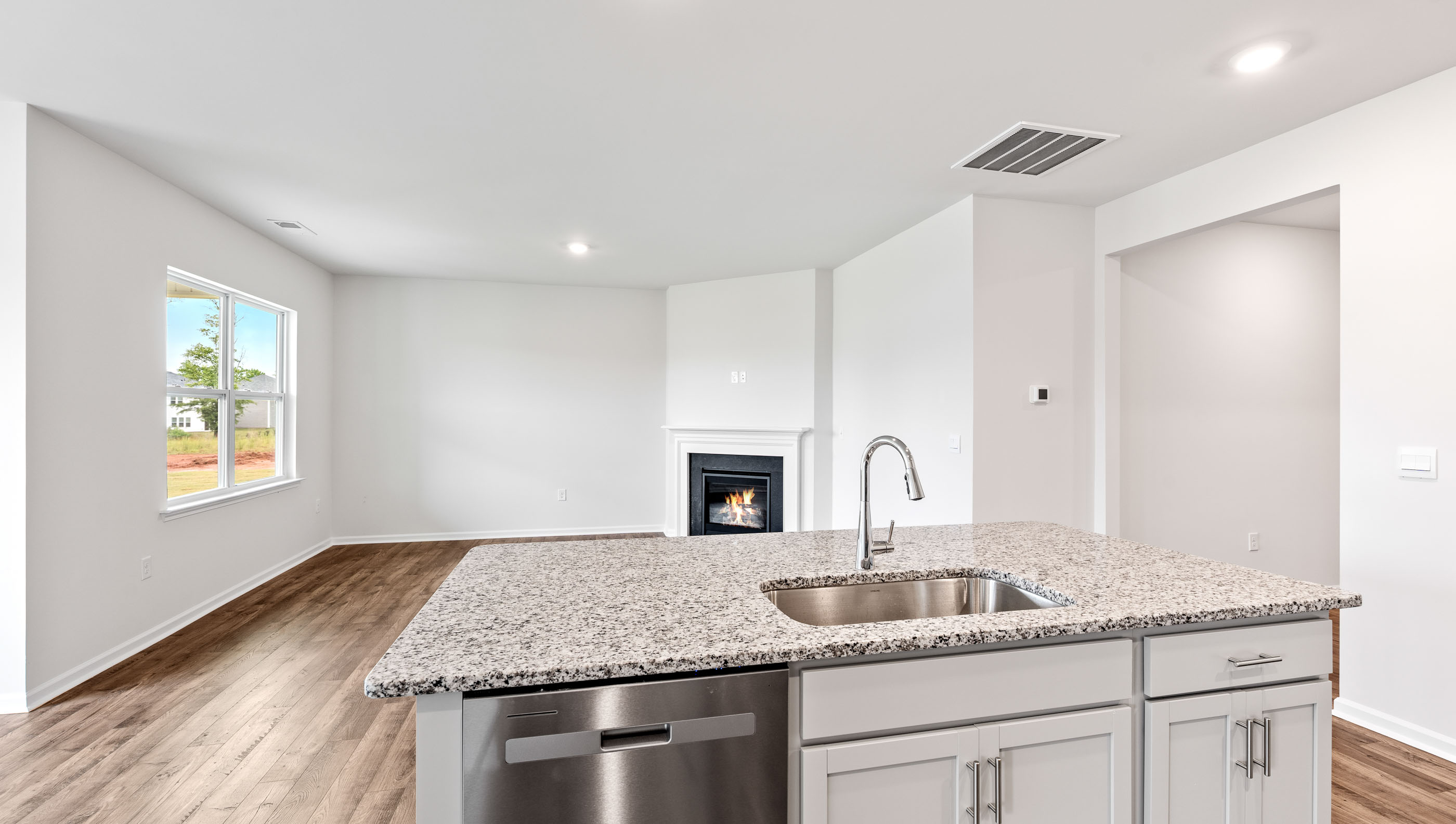 Kitchen with quartz countertops