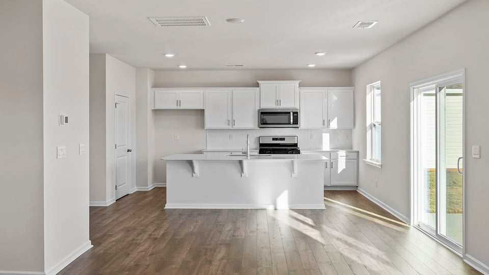 Great room looking towards kitchen.