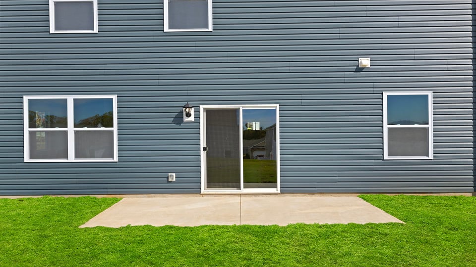 Exterior rear of home.