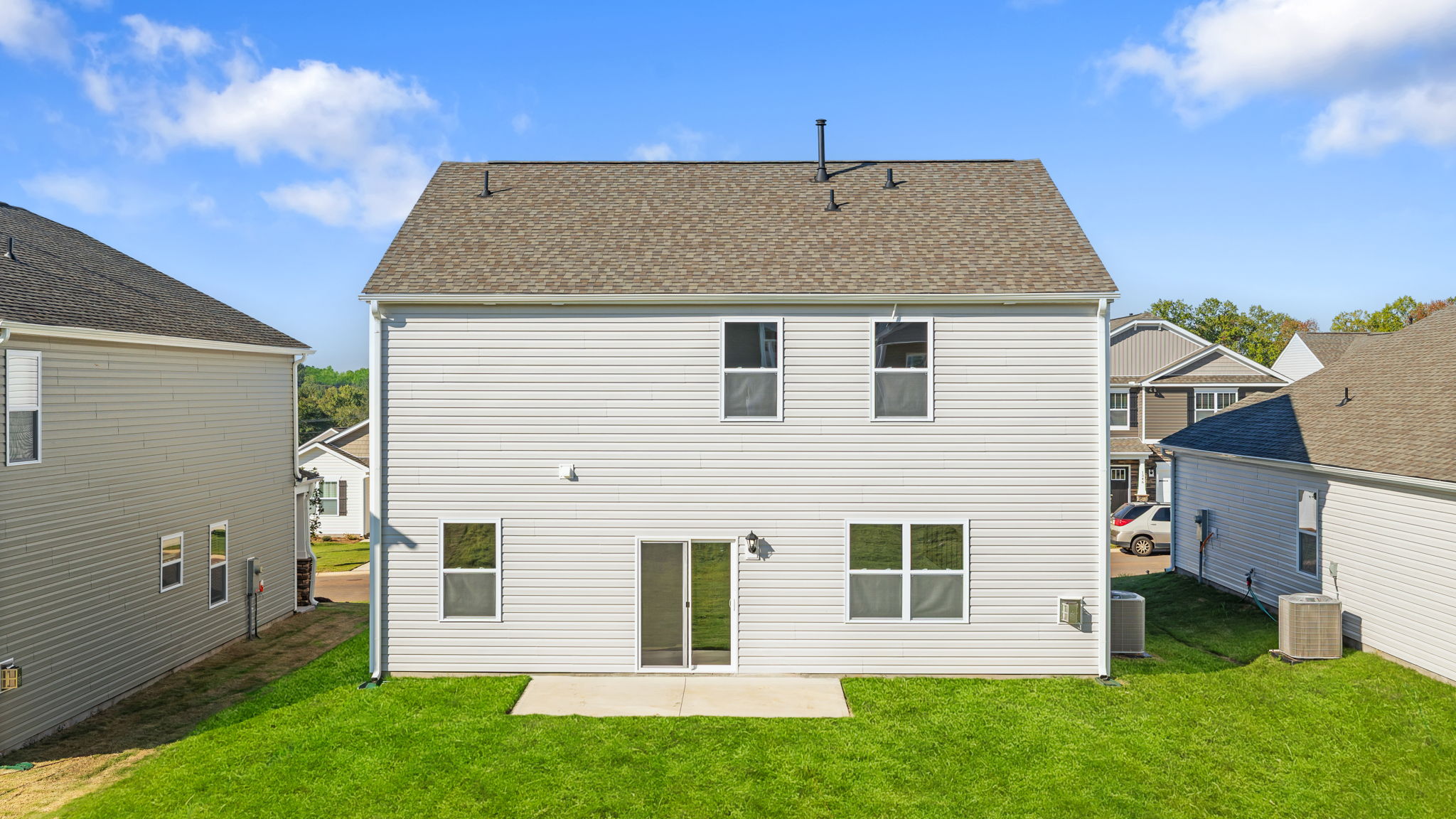 Exterior rear of home.