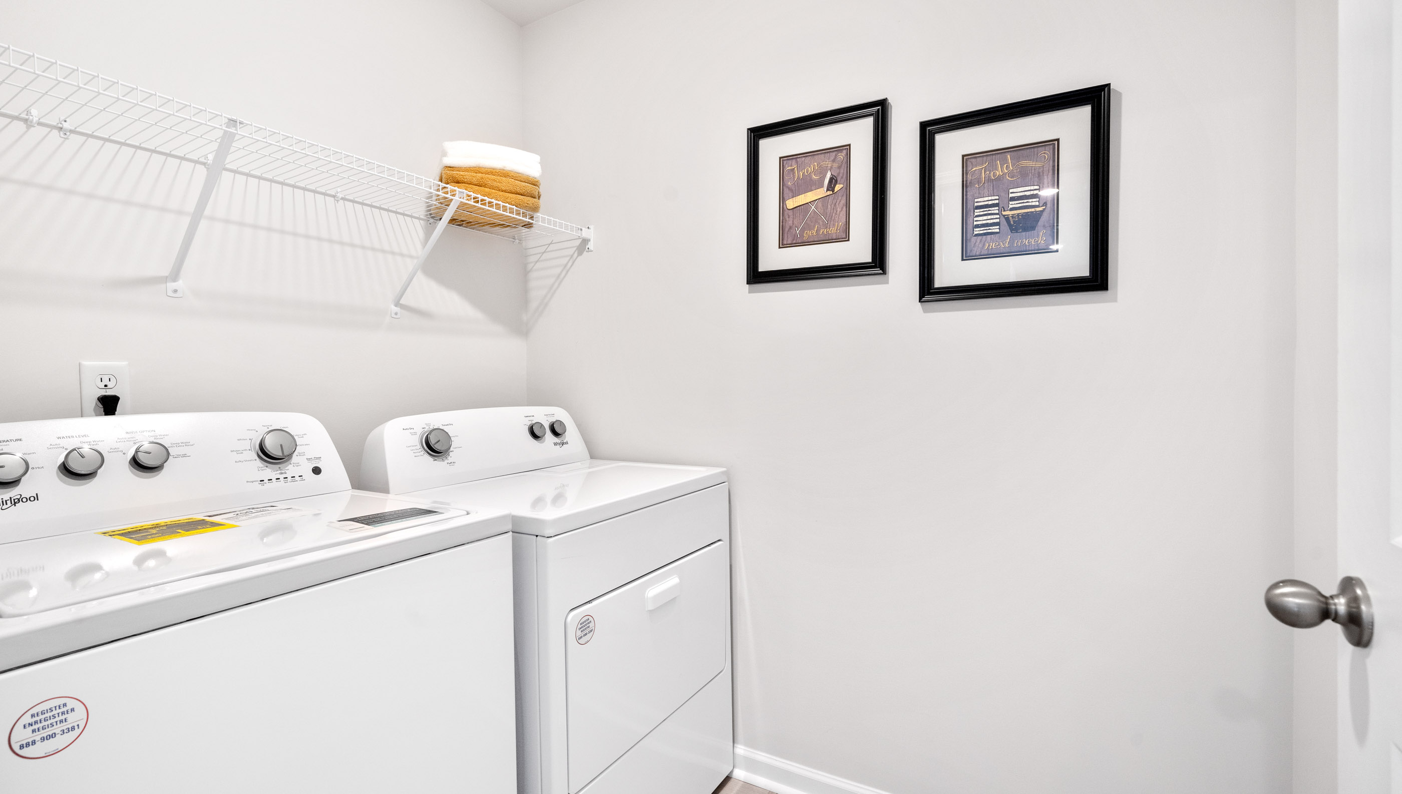 Walk in laundry room.