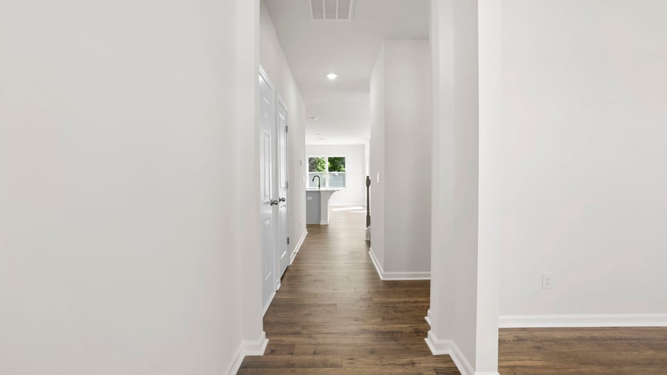 Hallway into home.