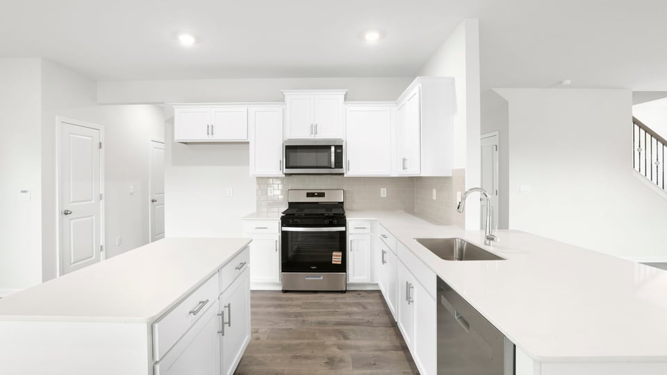 Side view of kitchen