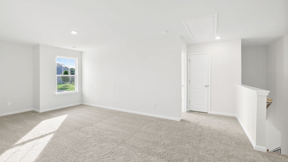 Upstairs playroom area with window
