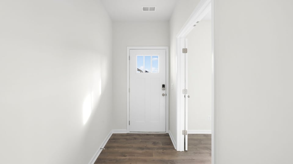 View of front door and office