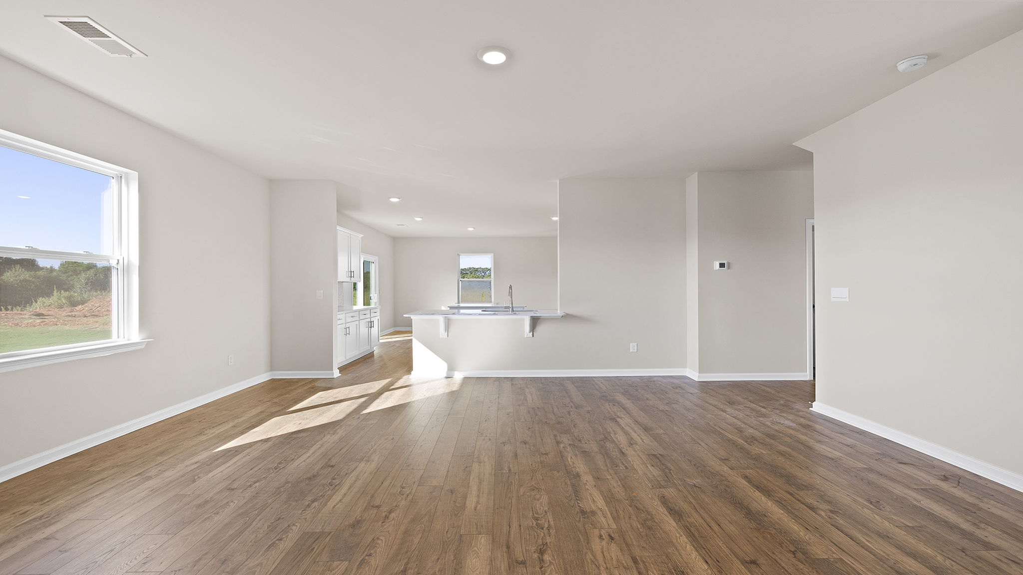Family room with window.