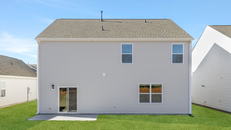 Exterior rear of home.