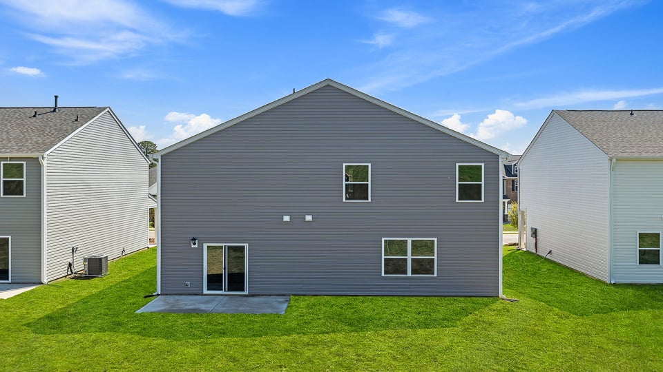 Exterior rear of home.