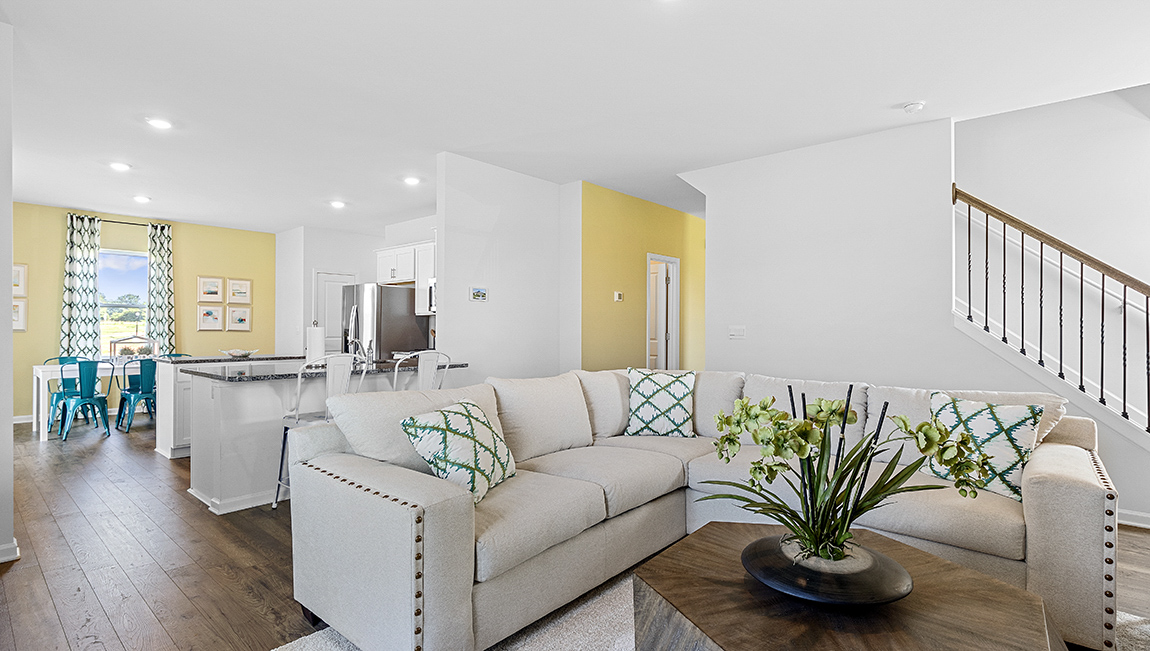 Livingroom with firplace and window.