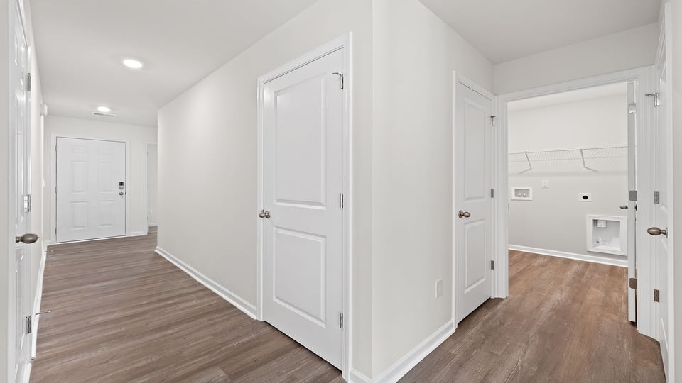 Hallway view toward the entrance.