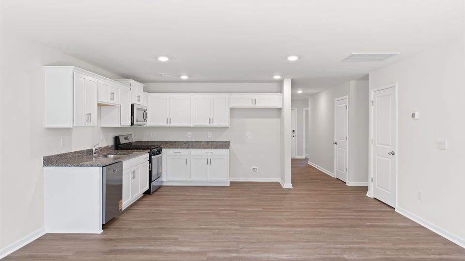 View from family room toward the entrance hallway.