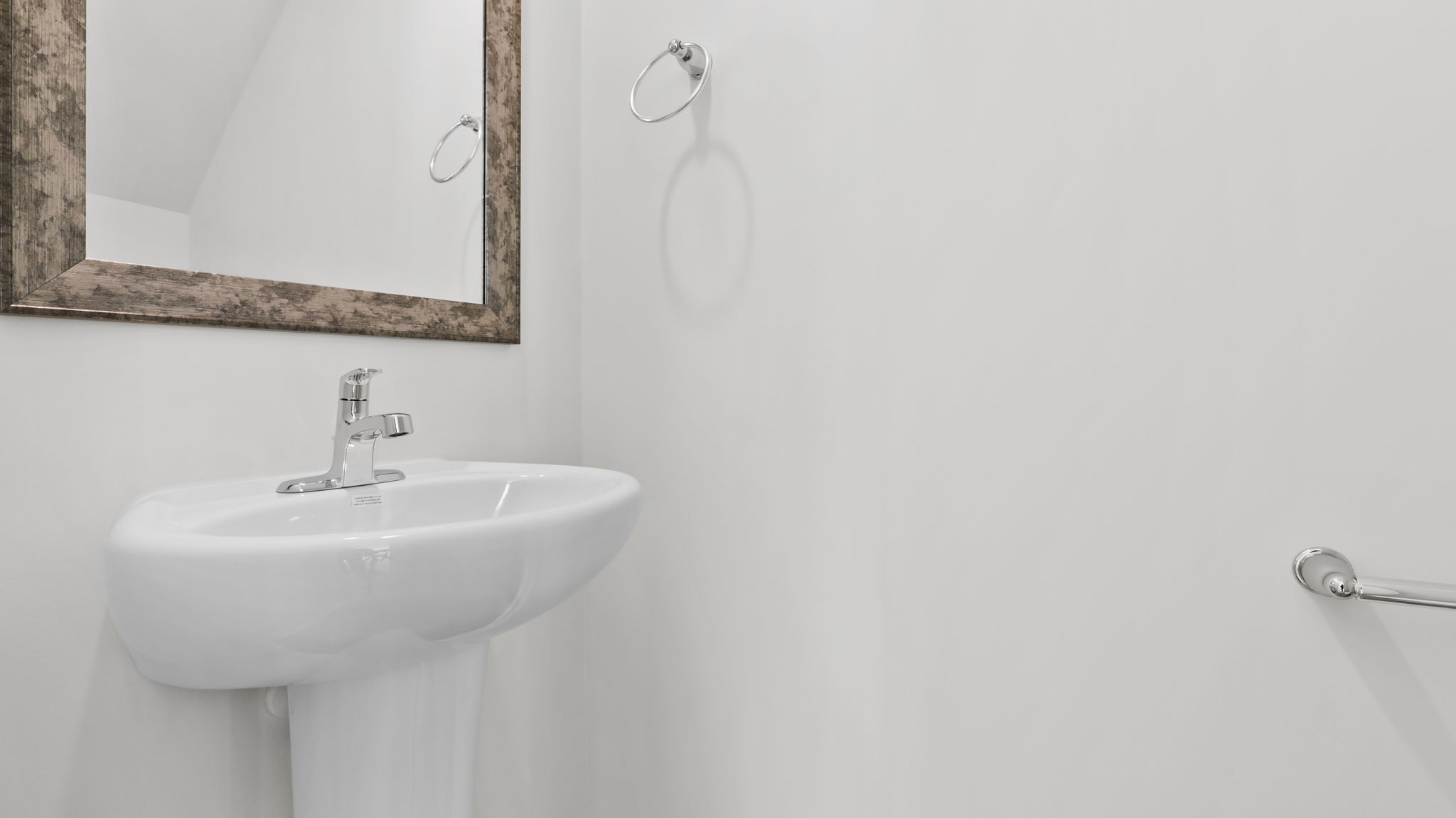 Half bathroom on the main level.