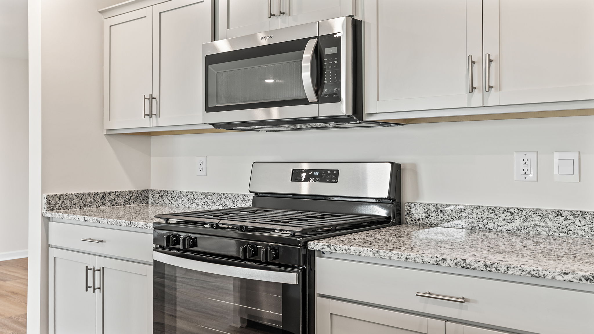 Stainless steel appliances.