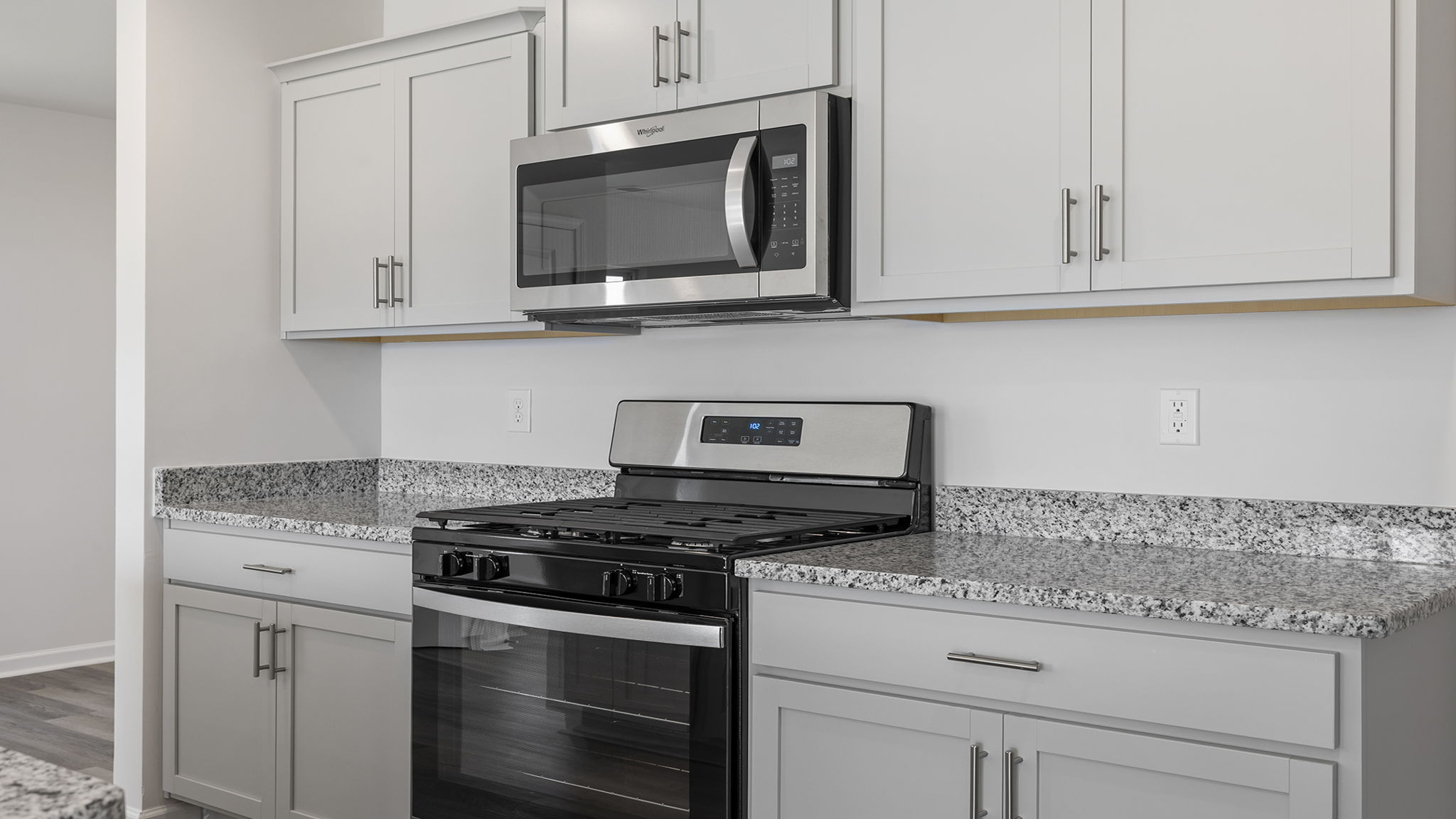 Stainless steel appliances.