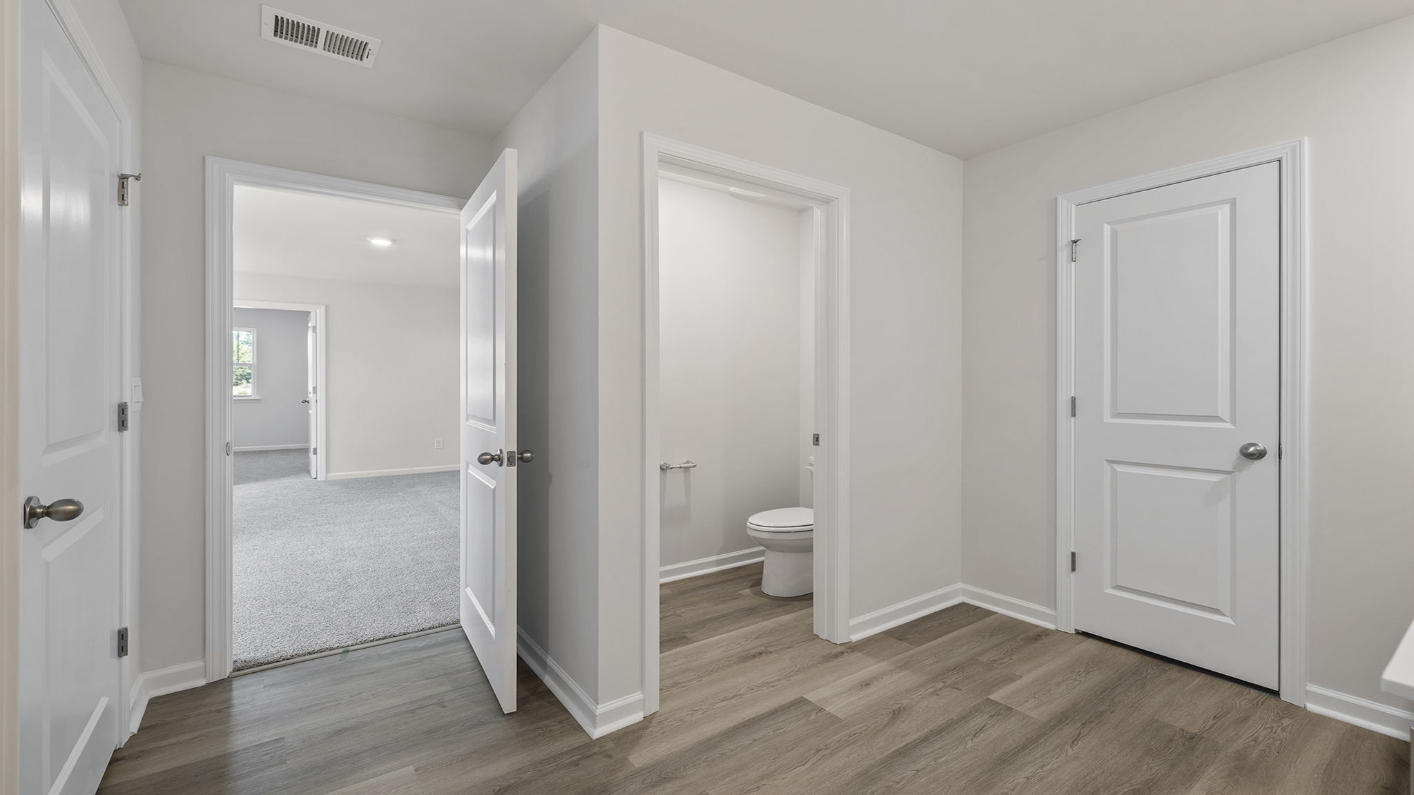 View of water closet.