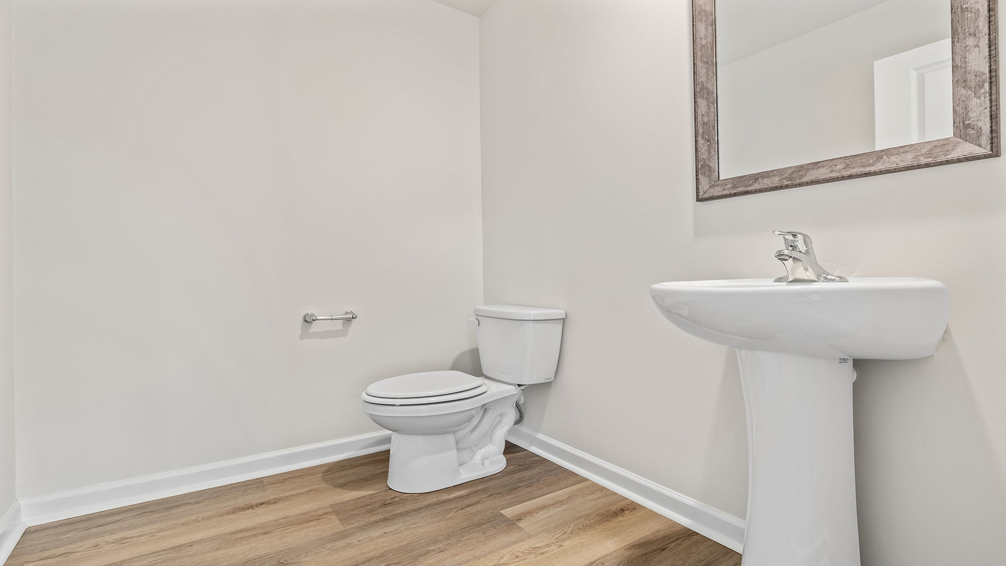 Half bath on the main level.