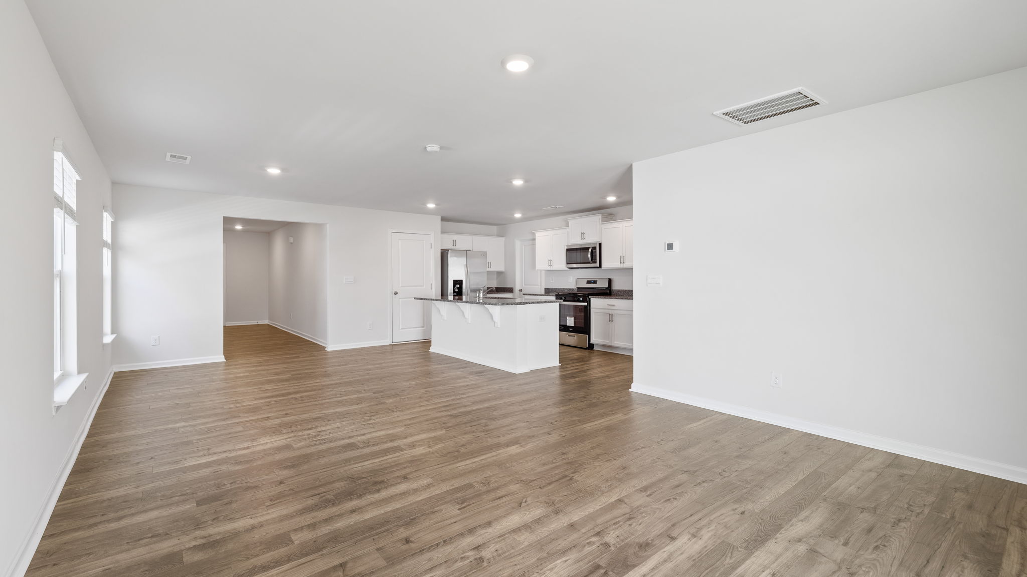 View of open floorplan.