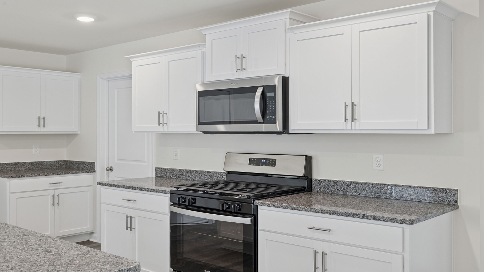 Stainless steel appliances.