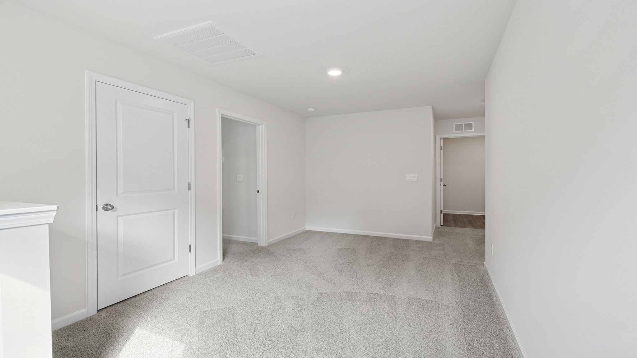 Upper level landing and loft area.