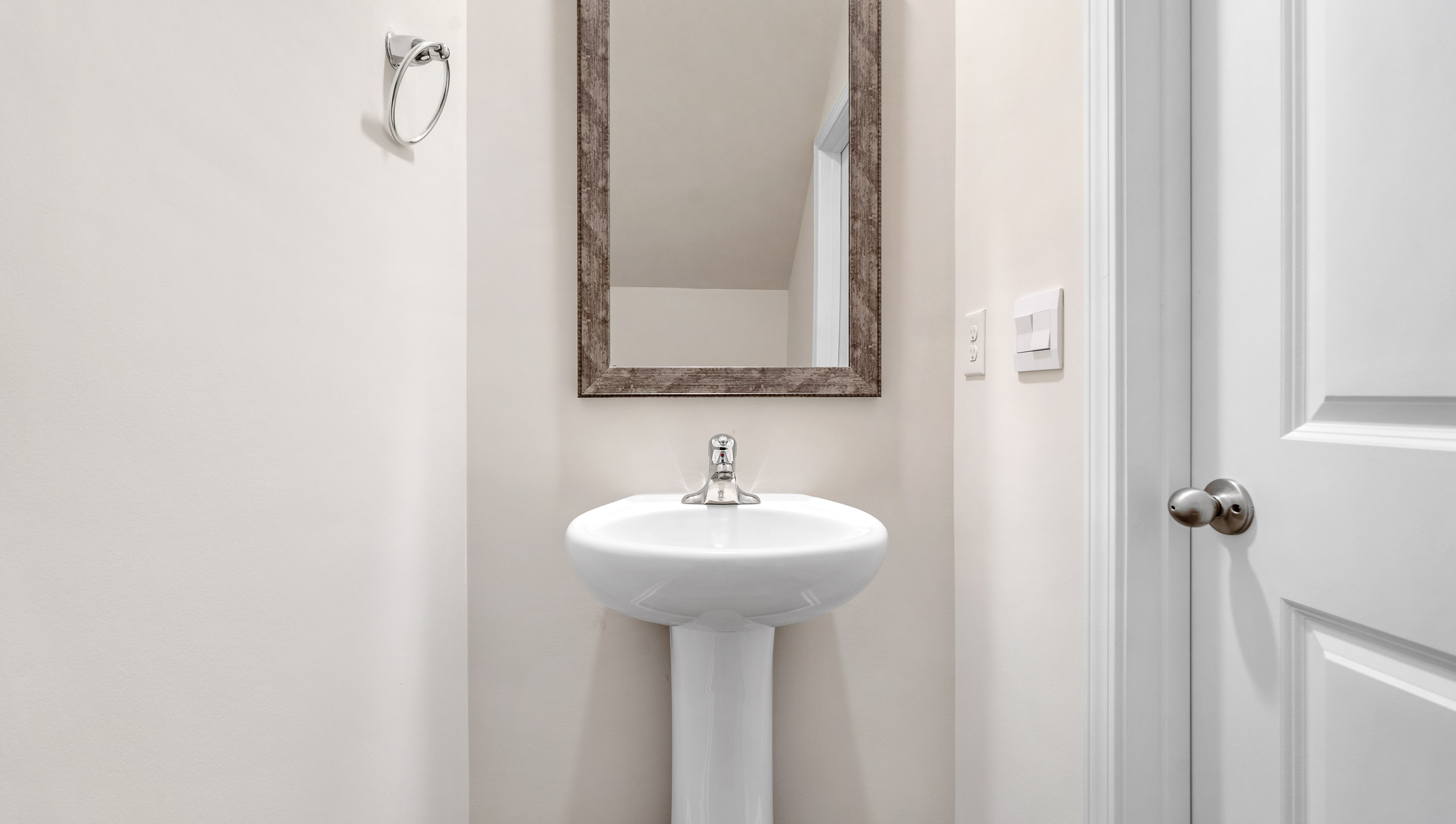 Hall bath on main level.