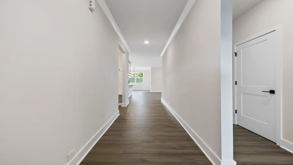 View of hallway toward the living areas.