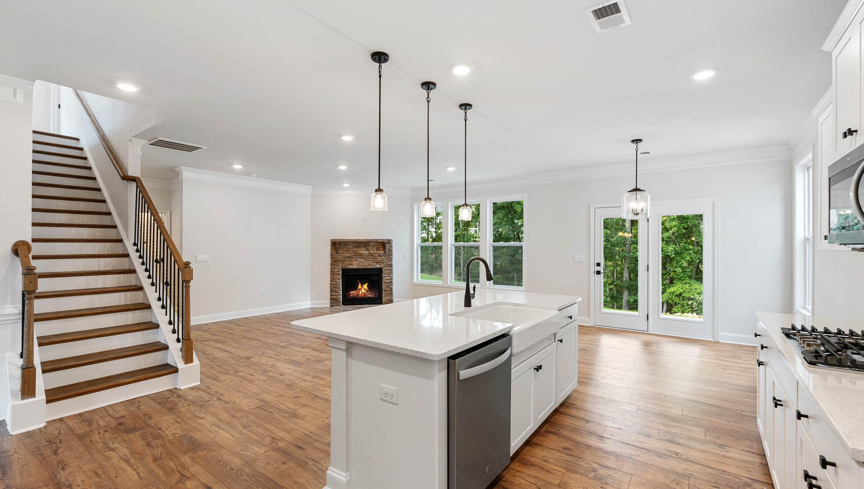 View of open floor plan.