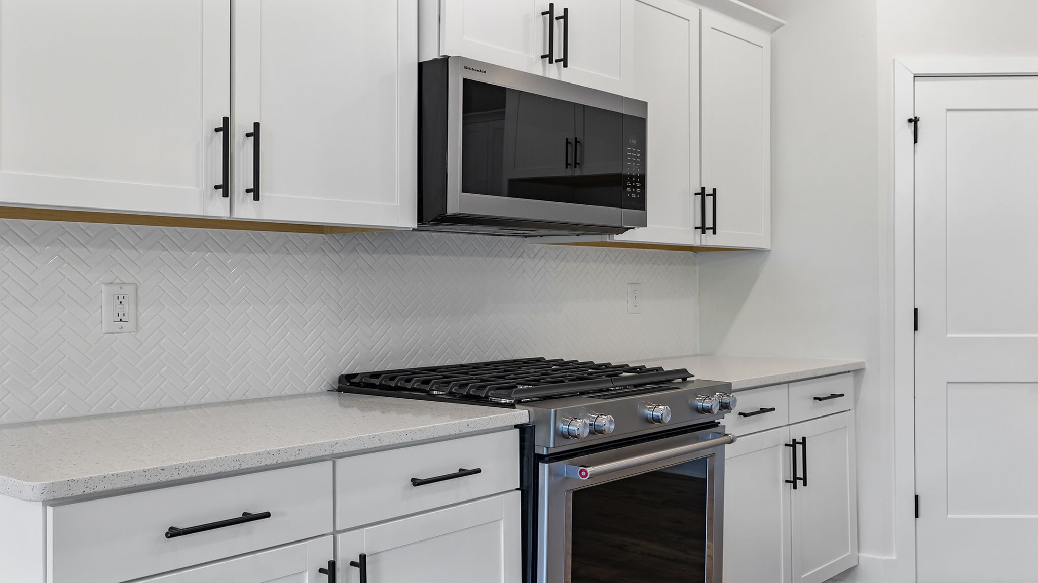 Stainless steel appliances.