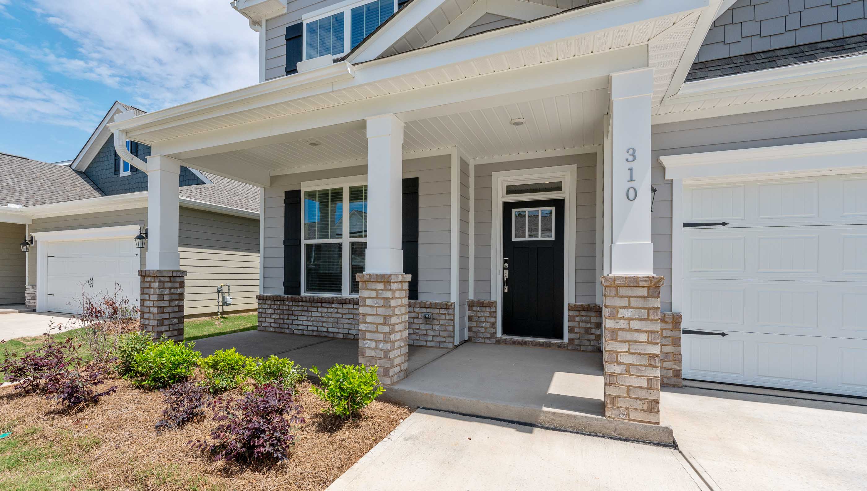 Inviting front porch.