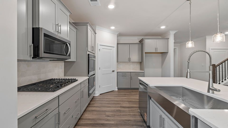 Stainless steel appliances.