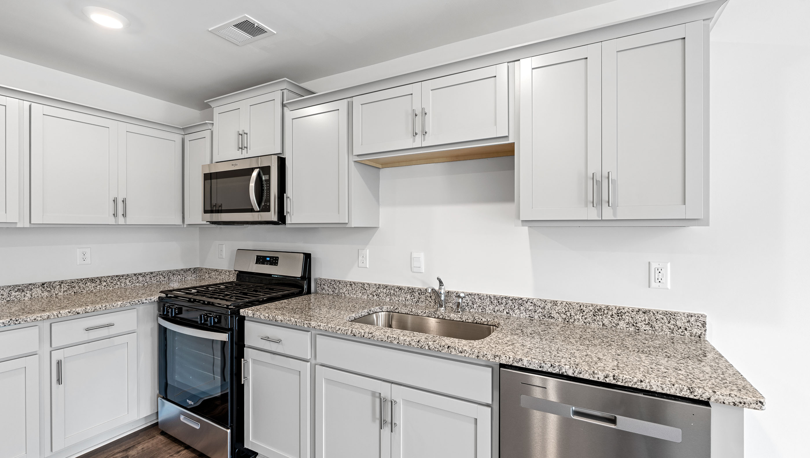 Stainless steel appliances.