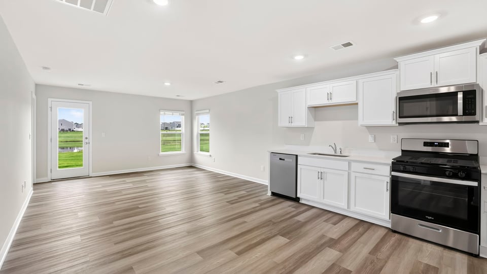 Living area with windows.