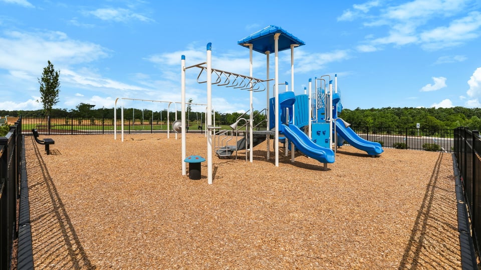 Playground amenity with large area.