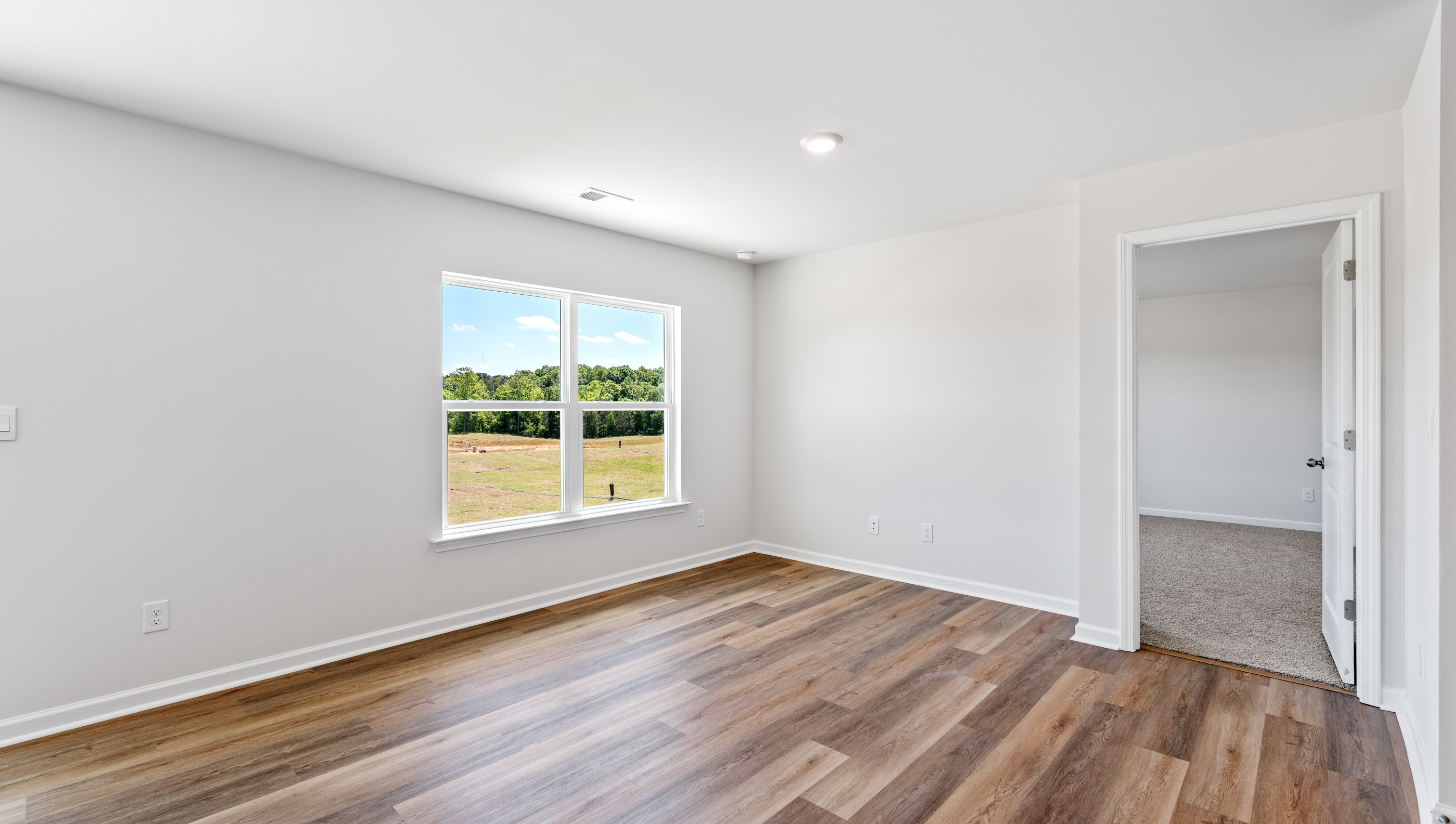 Primary bedroom off the living area.