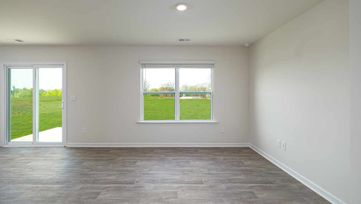 Family room with window.