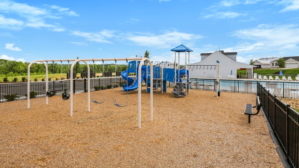 Playground amenity with large area.