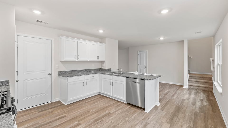 Lots of recessed lighting.