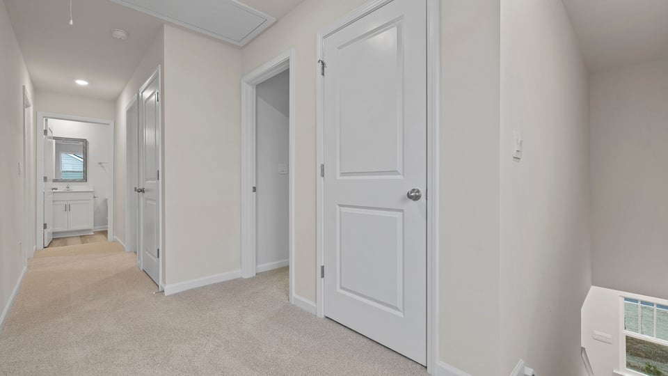 Upper level landing and hallway.