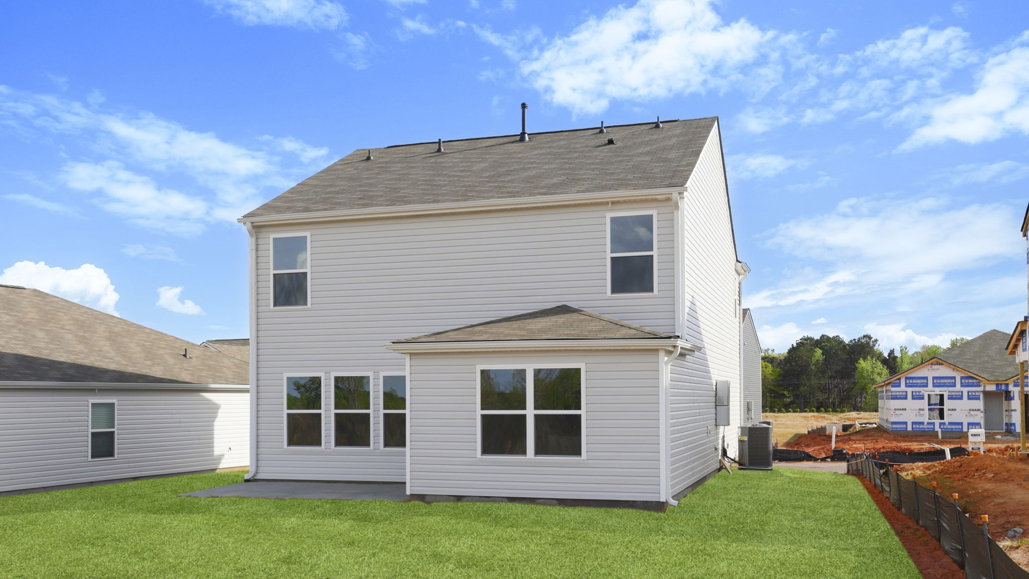 Back exterior of home.