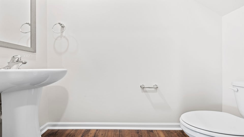 Half bath on the main level.