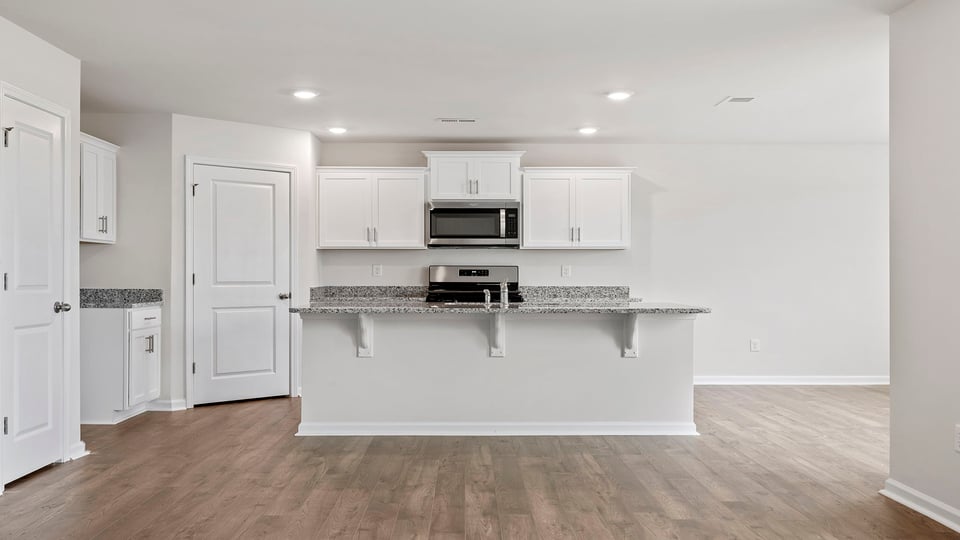 Kitchen with island.
