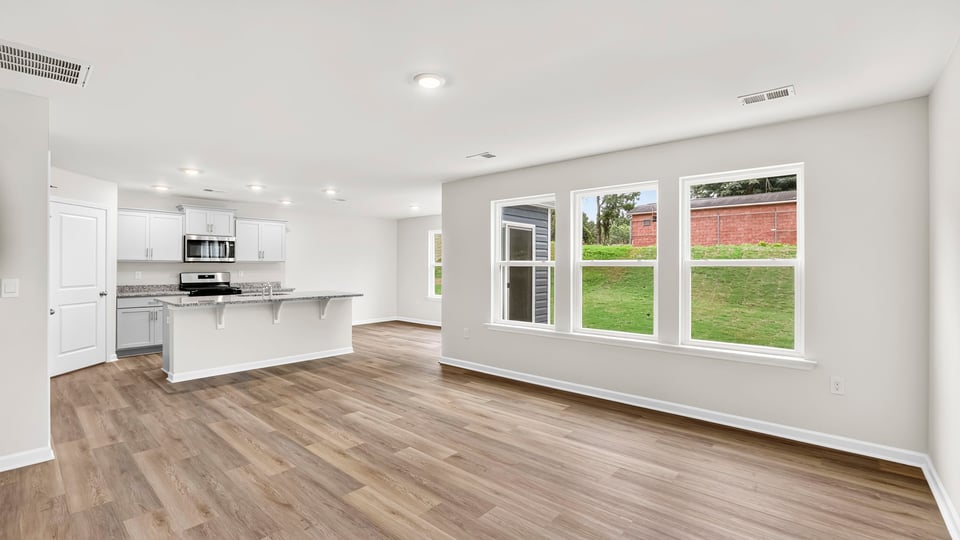 Living room with windows.