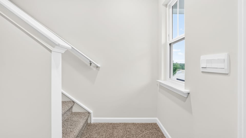 Stairs to second level.