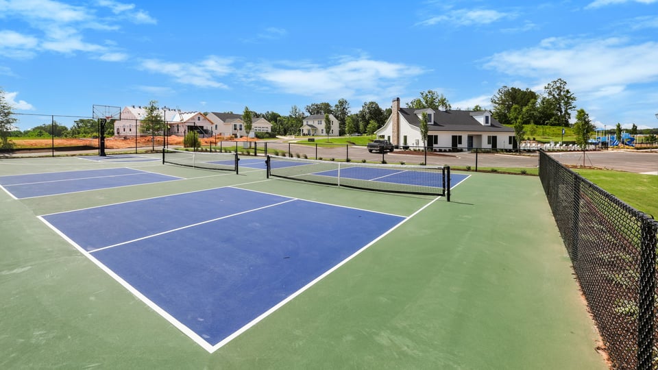 Pickleball court amenity.