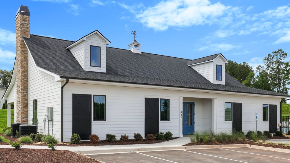 Amenity center with parking.