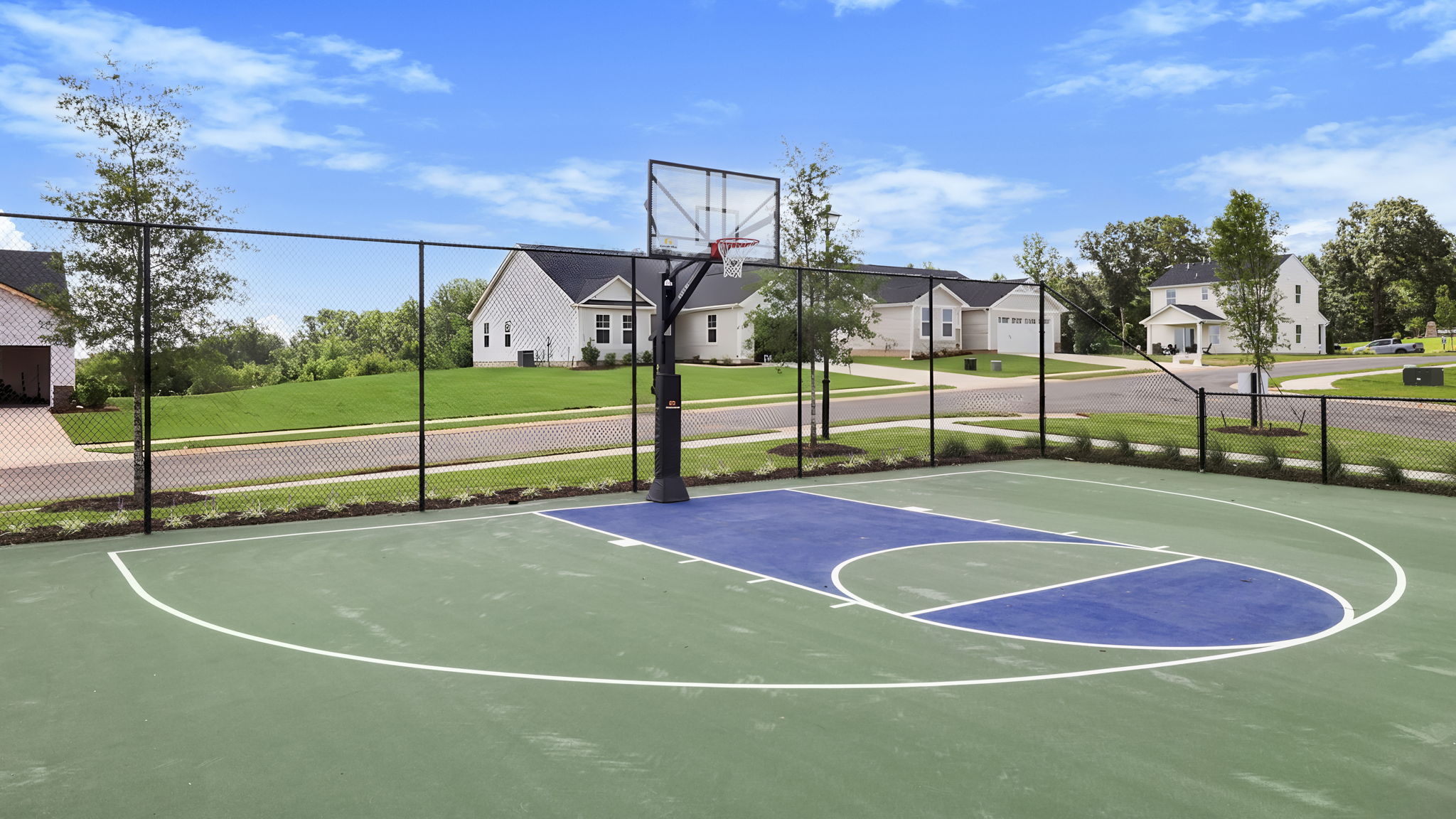 Basketball court amenity.