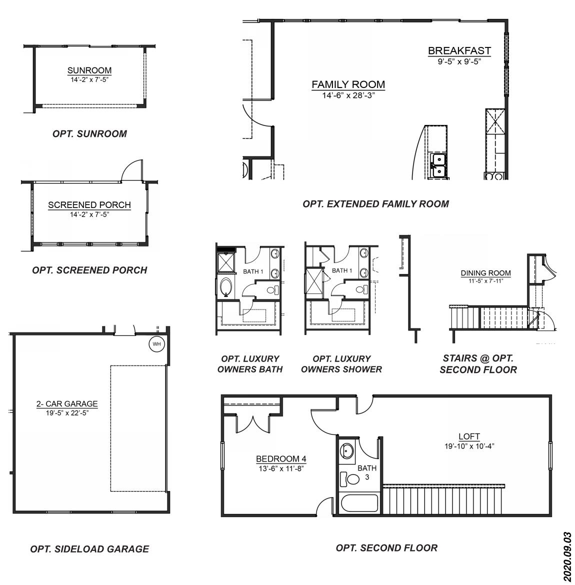 Floor Plan in Crosswind Cottages Pendleton, SC D.R. Horton