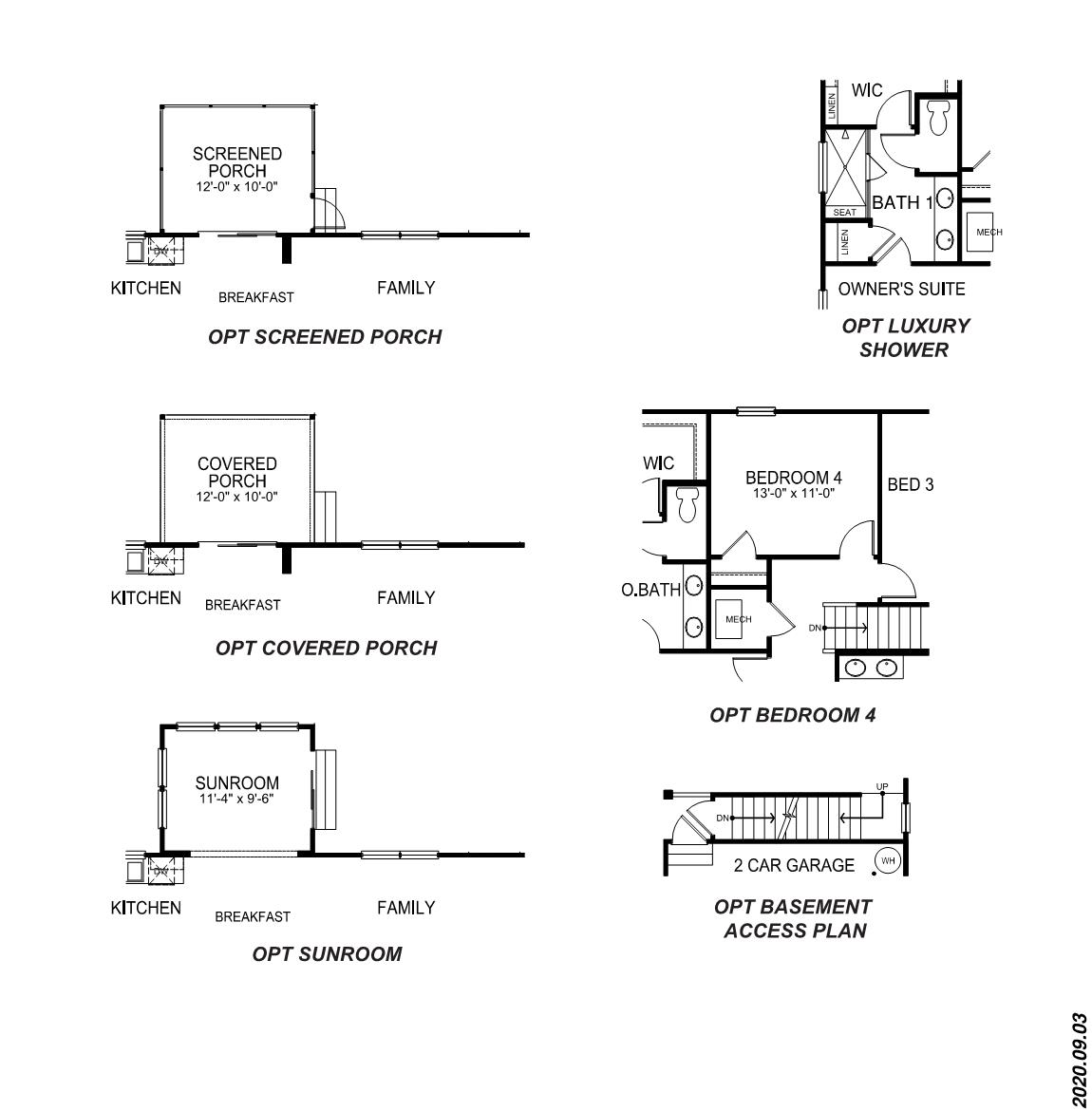 Floor Plan in Crosswind Cottages Pendleton, SC D.R. Horton