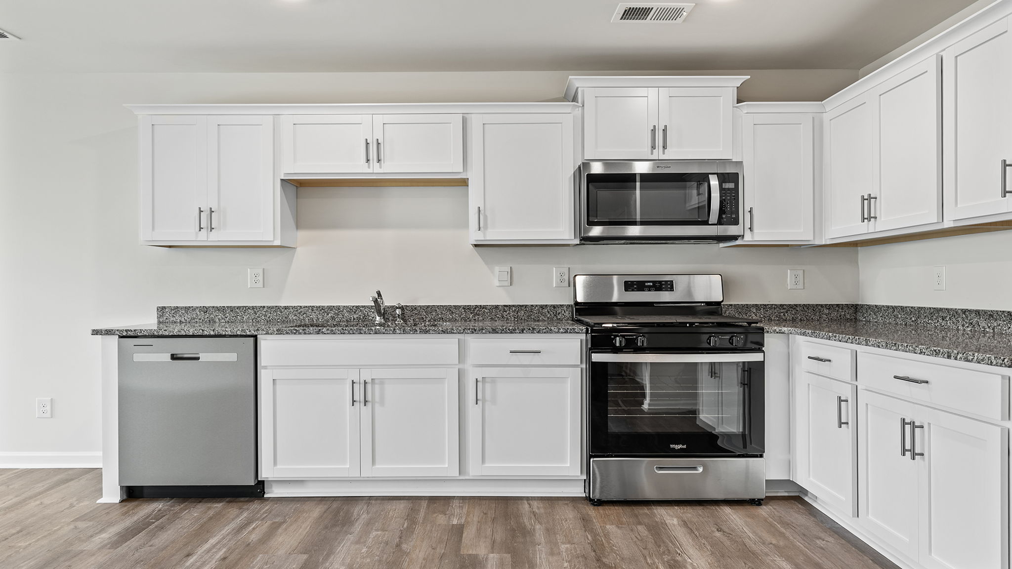 Stainless steel appliances.