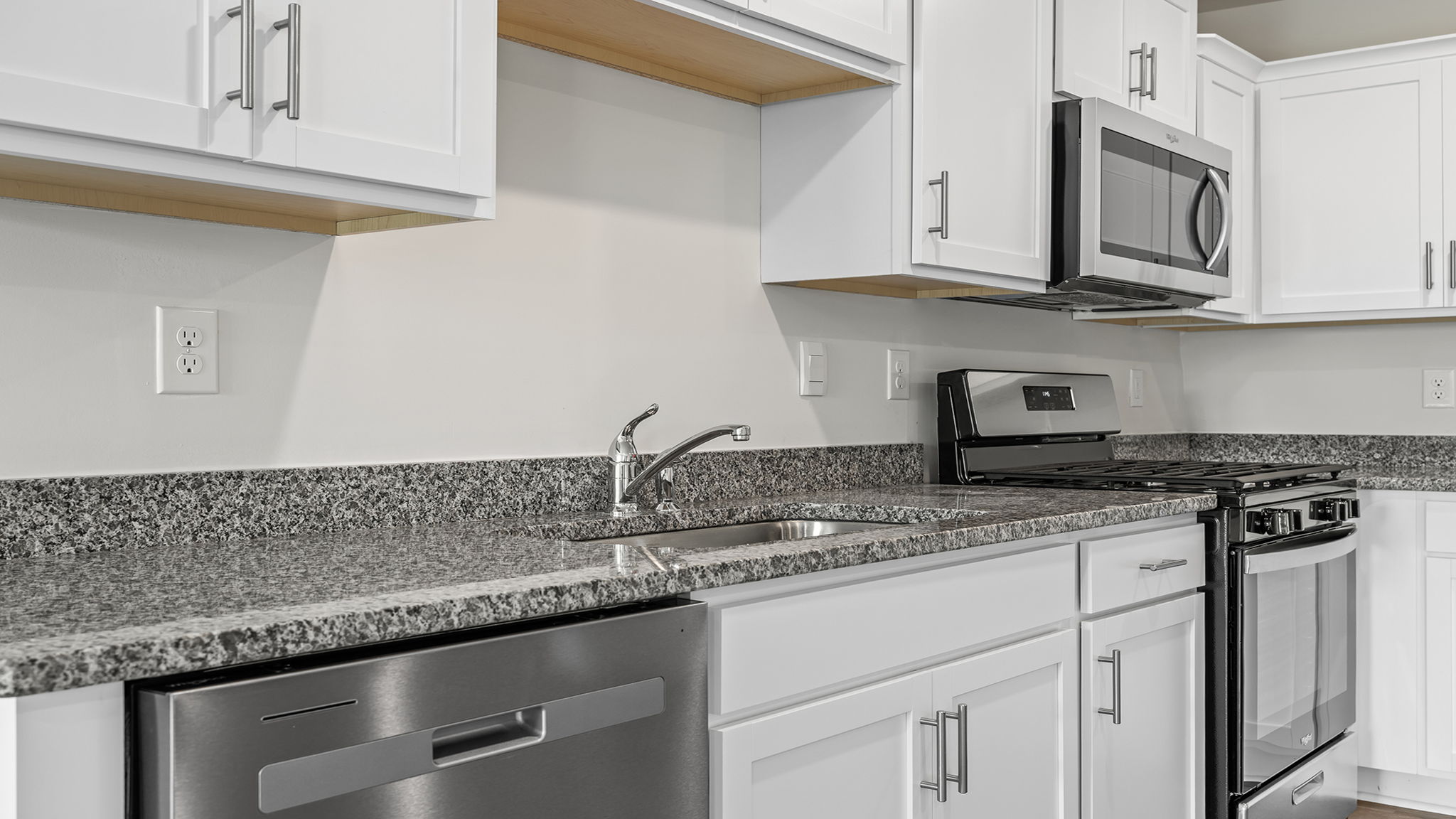 Quartz countertops.