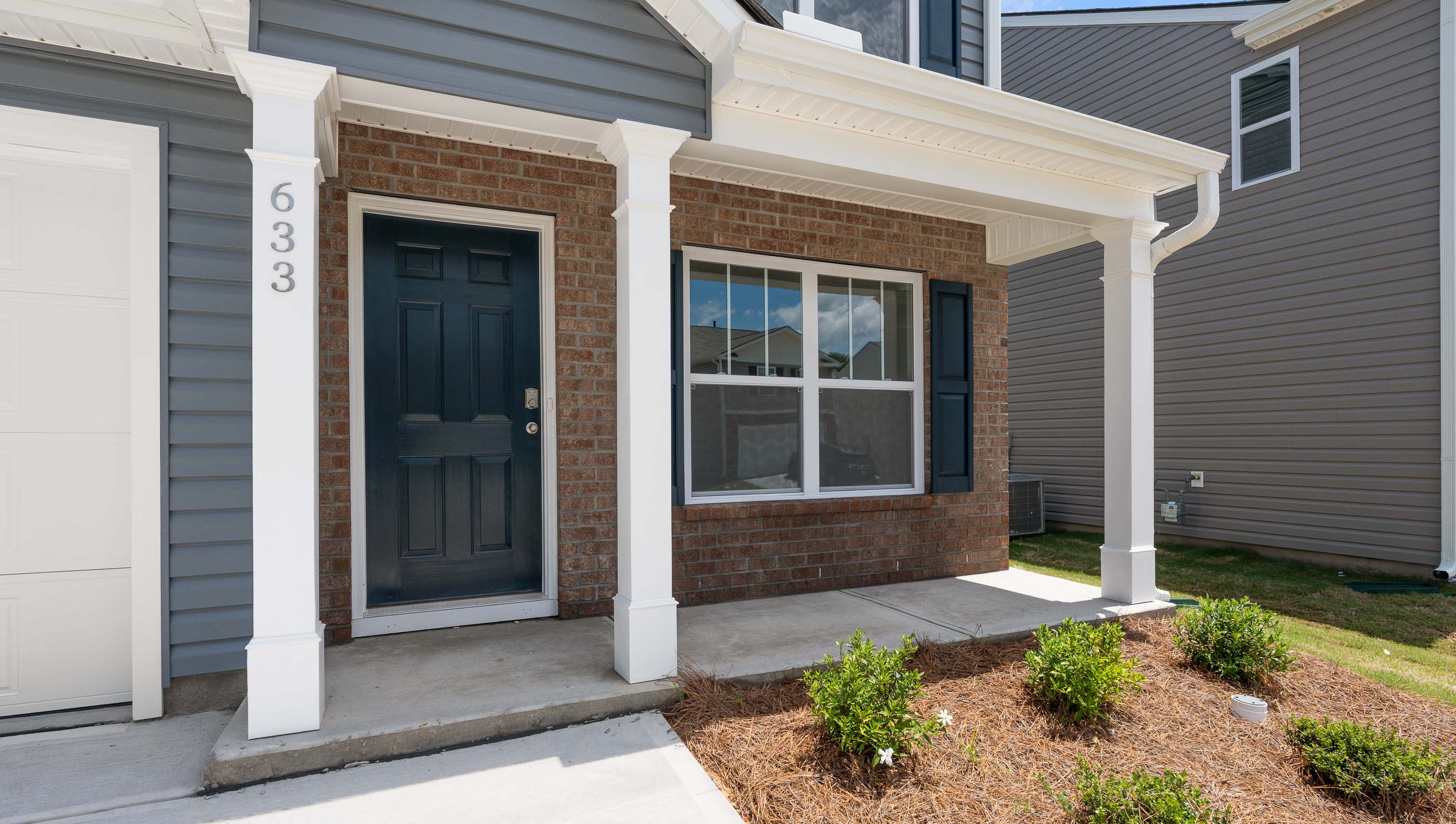 Inviting front porch.